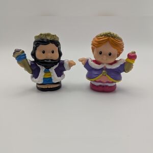 Vintage Fisher Price Little People 2002 Lil' Kingdom King & Queen Replacements